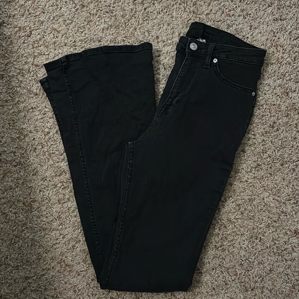 High waisted flare jeans
